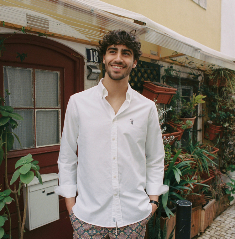 Alfré White Classic Oxford Shirt