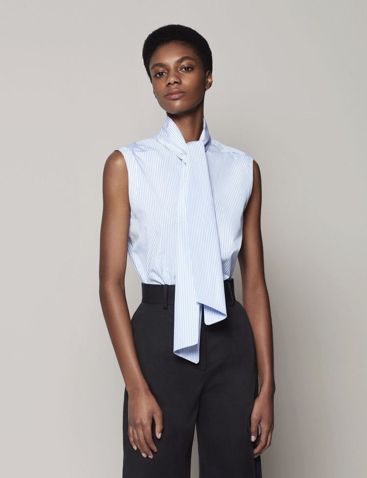 Women’s Sleeveless Tie Blouse