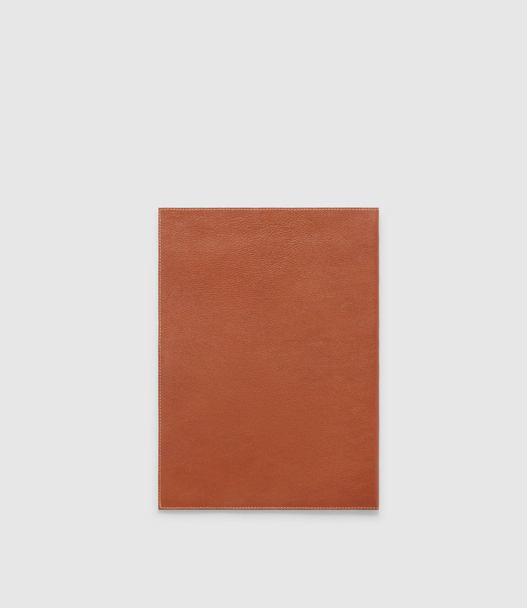 A4 Leather Folder in Buffalo Cognac