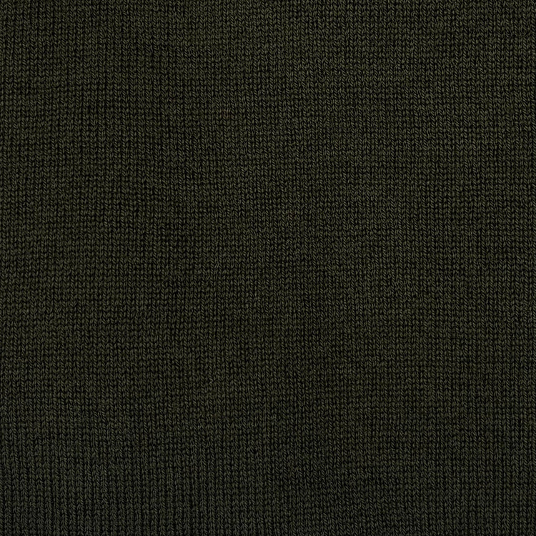 Soft Extrafine Merino Wool Sweater in Khaki