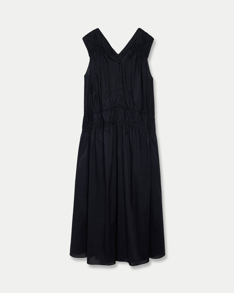 Gathered Long Dress