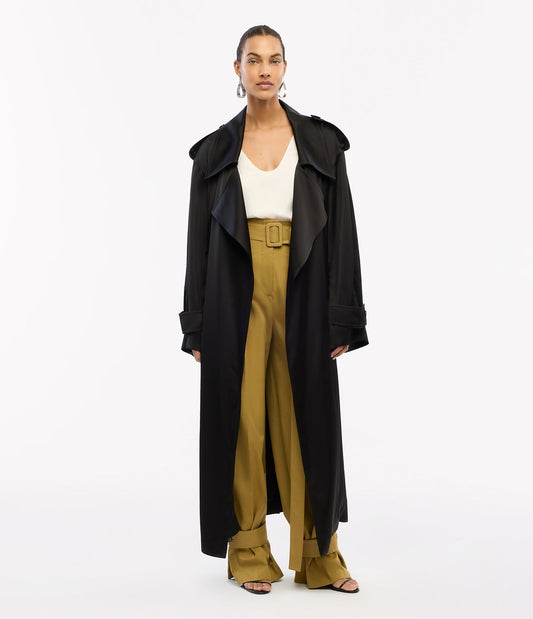 Satin Soft Trench