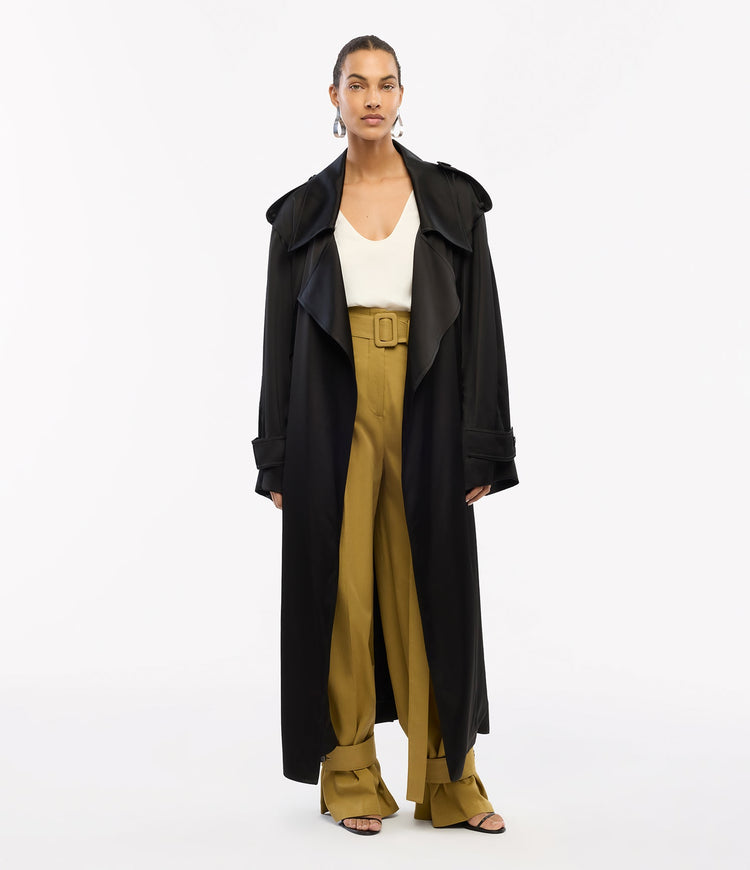 Satin Soft Trench
