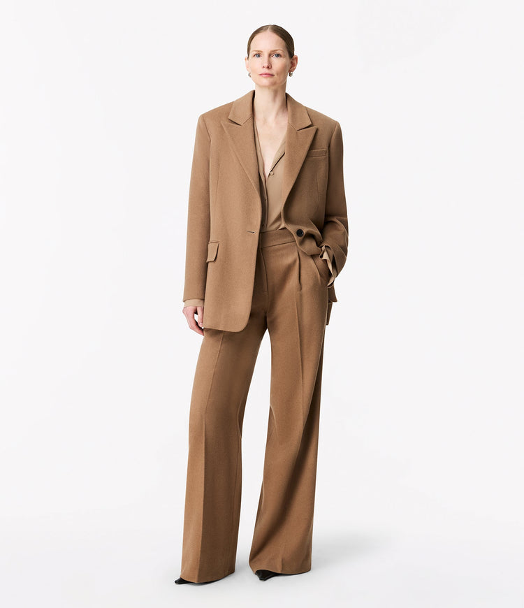 Tailored Cashmere Jacket in Camel