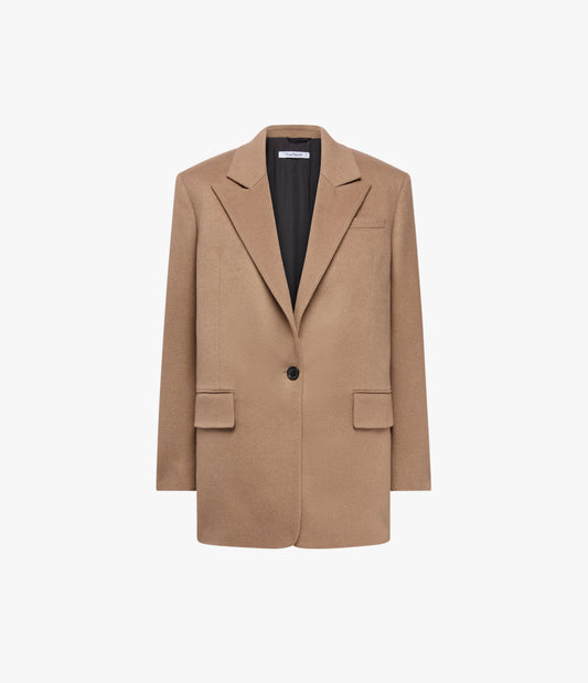 Tailored Cashmere Jacket in Camel