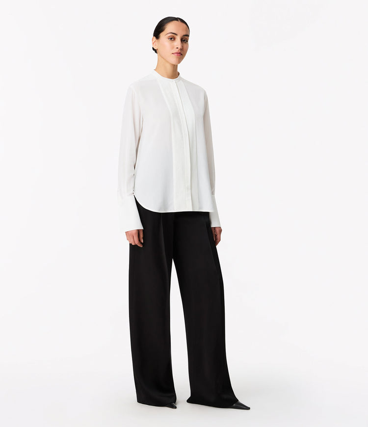 Tuxedo Shirt in Off White