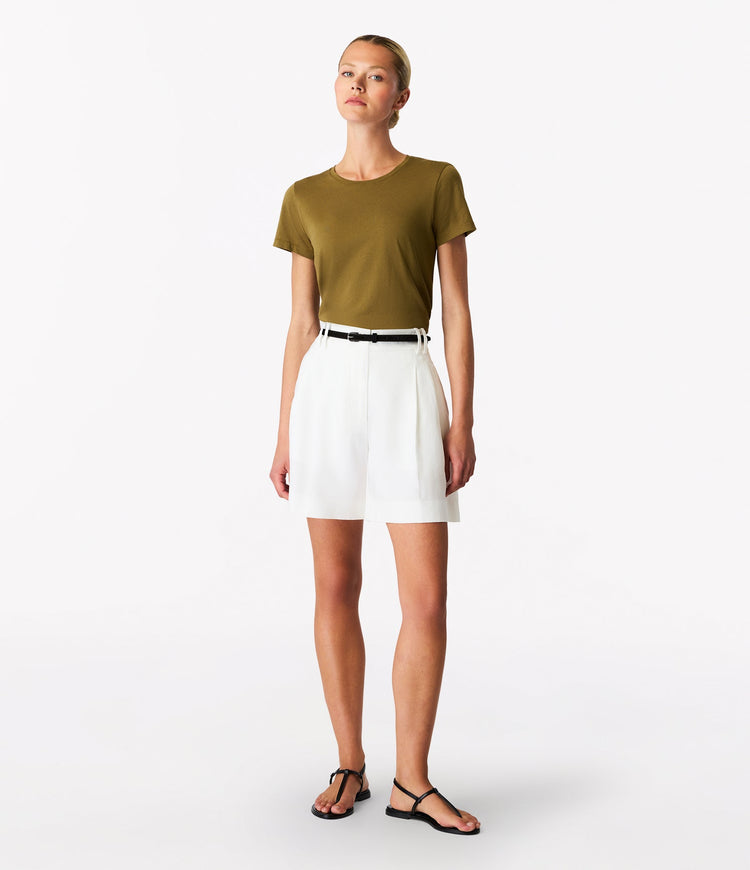 Crew Neck T-Shirt in Moss
