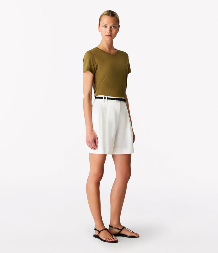 Crew Neck T-Shirt in Moss