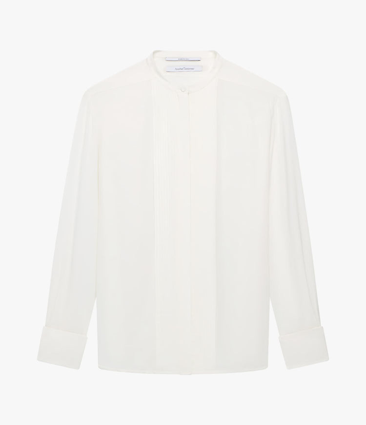 Tuxedo Shirt in Off White