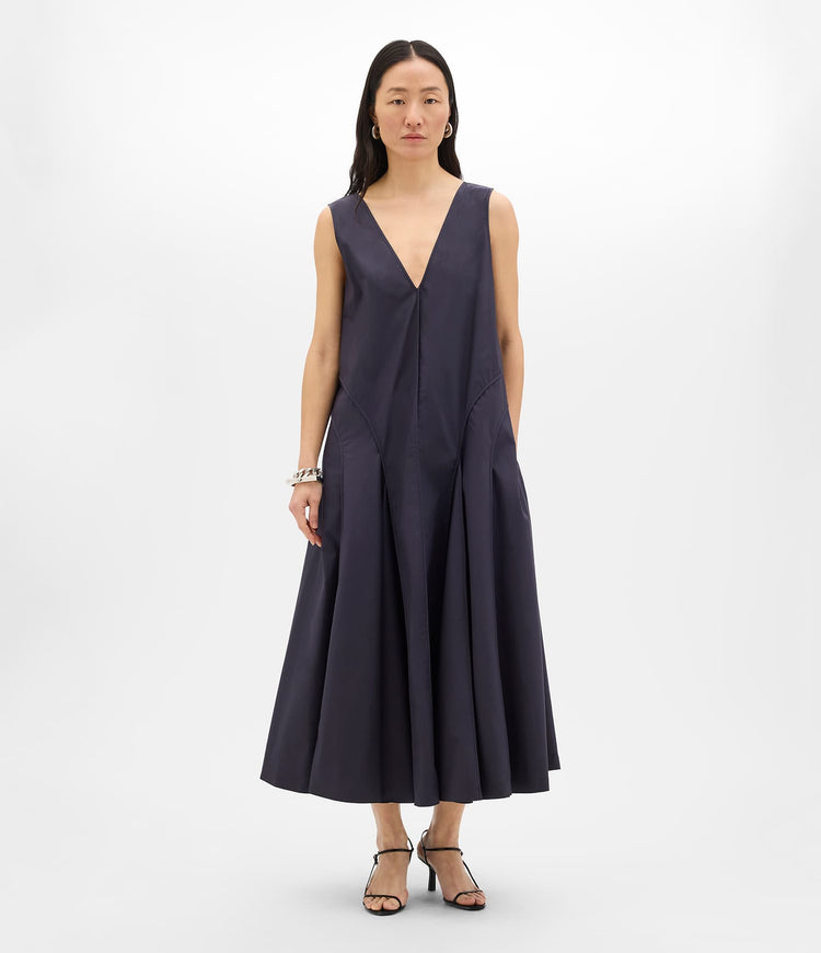 Full Skirt Dress in Midnight