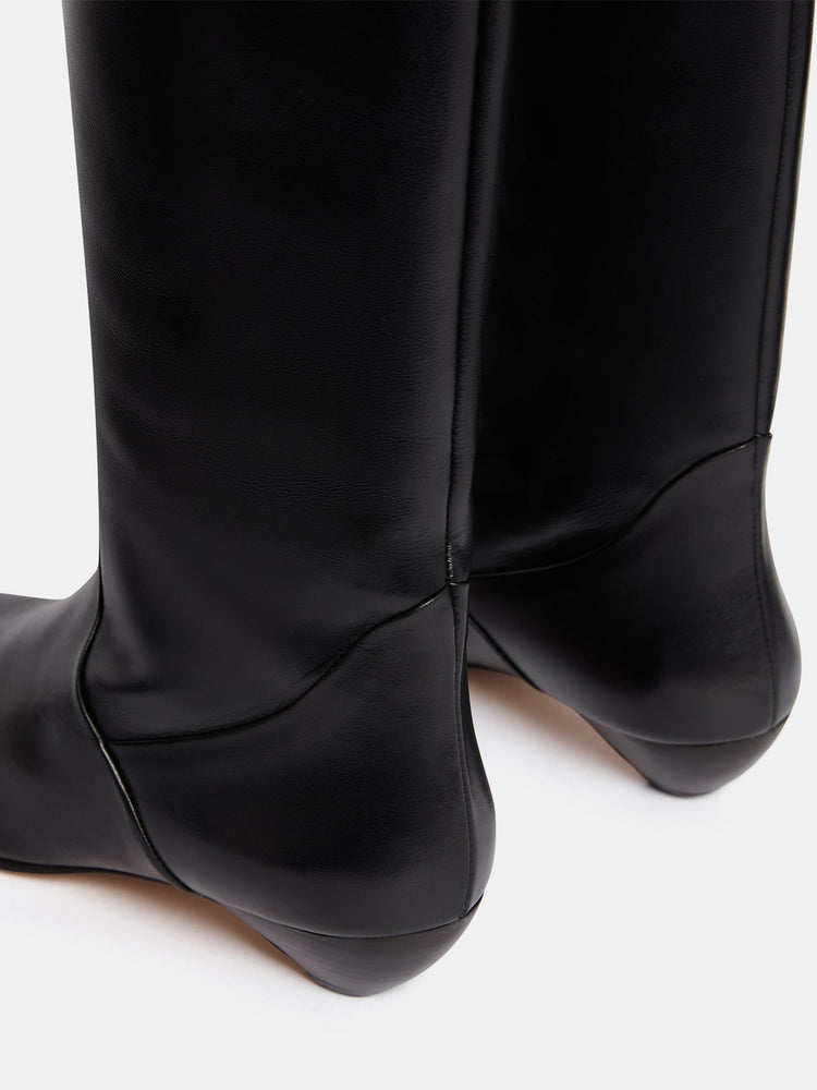Allegra Riding Boot in Black Leather