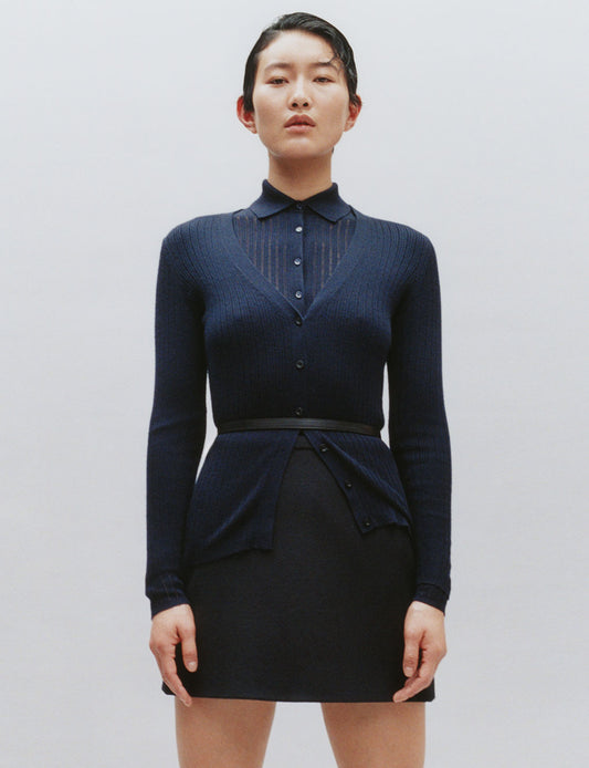 The Whisper Cardigan in Navy