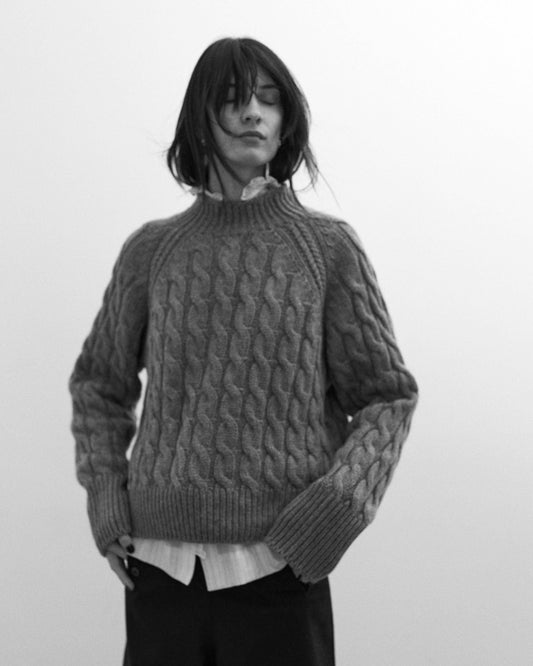 Snow Goose Sweater in Grey