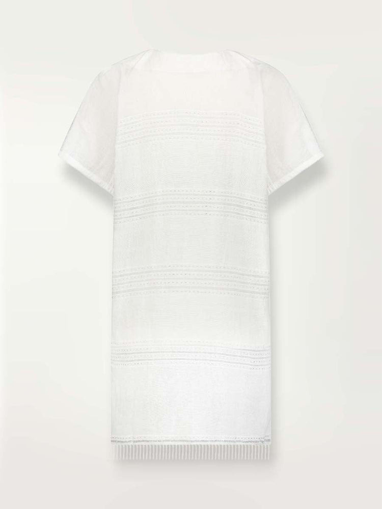 Hayat Tunic Dress in Abira White