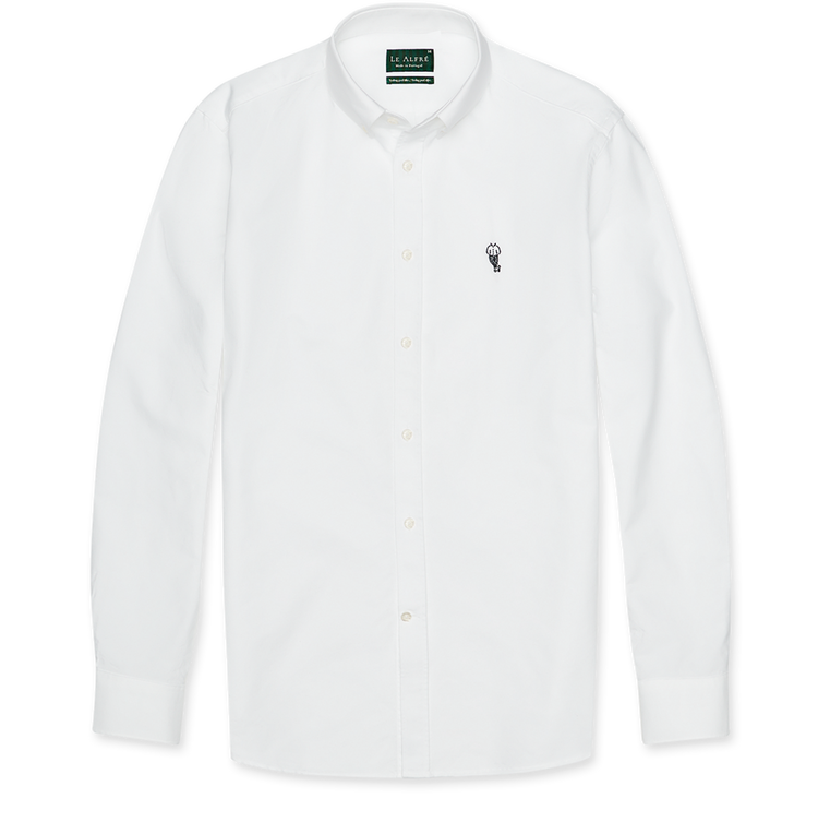Alfré White Classic Oxford Shirt
