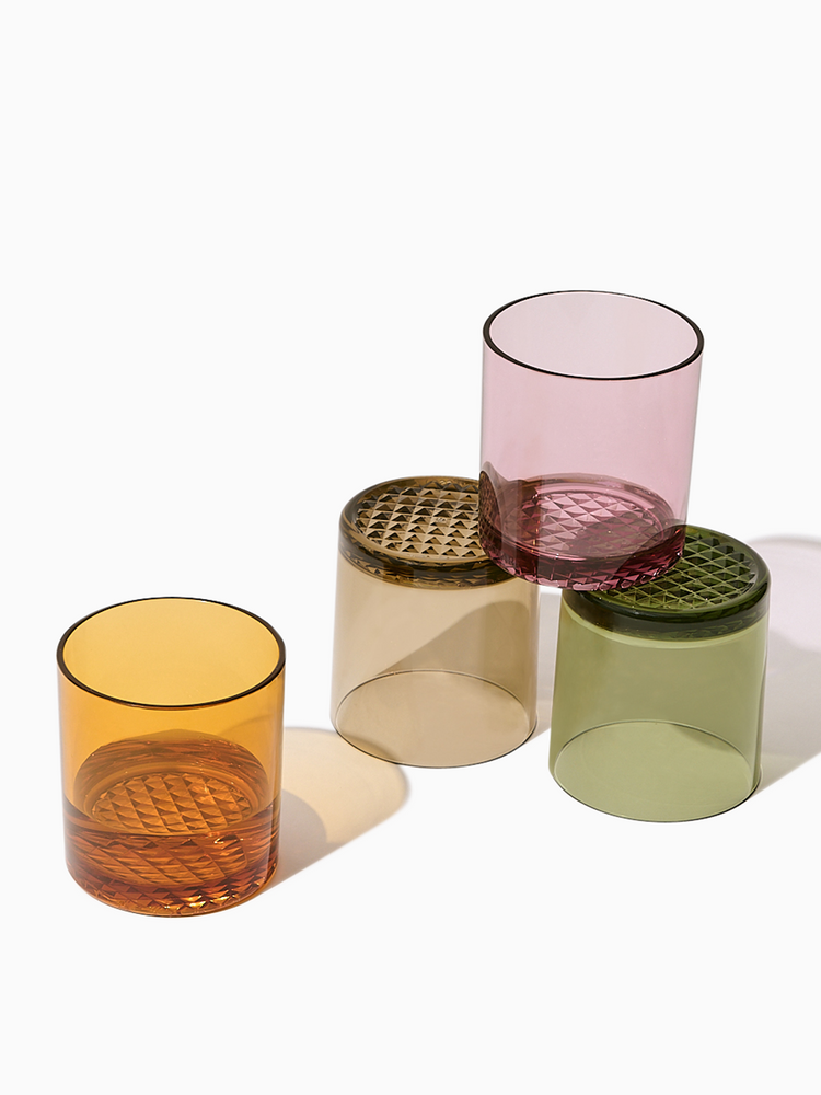 Reserve 12oz Old Fashioned Tritan™ Copolyester Glass Mixed Set