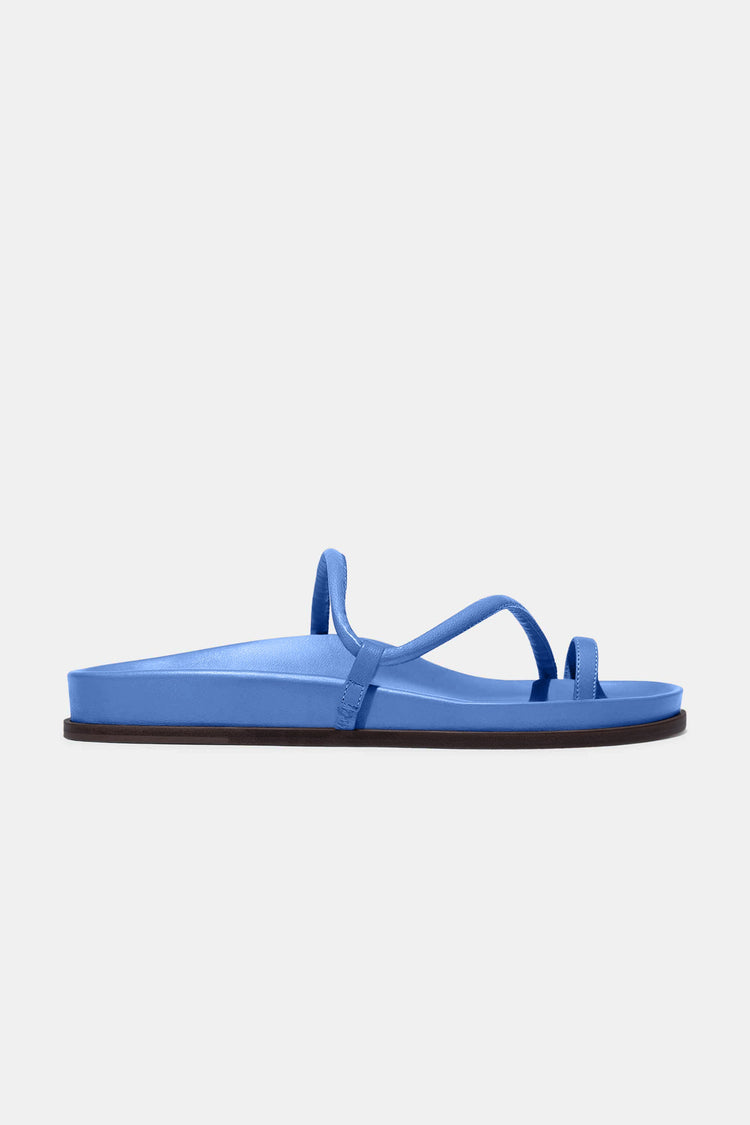 Bari Sandal in Cerulean Blue Plongé Nappa