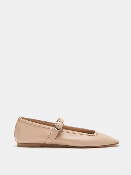 Ballet Mary Jane in Fawn Leather