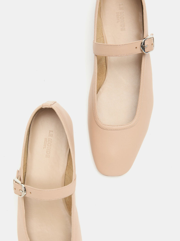 Ballet Mary Jane in Fawn Leather