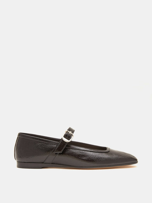 Ballet Mary Jane in Black Patent Leather