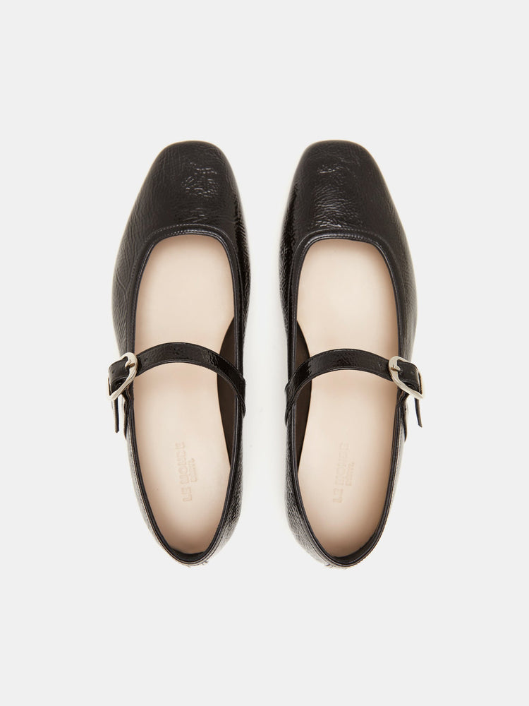 Ballet Mary Jane in Black Patent Leather