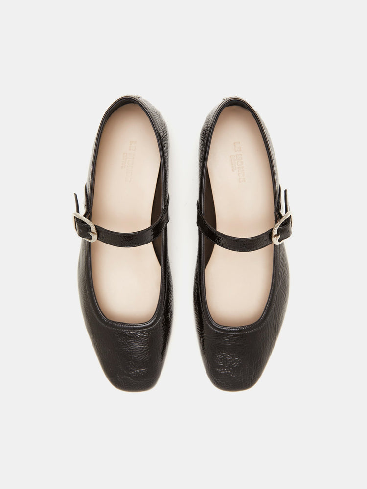 Ballet Mary Jane in Black Patent Leather