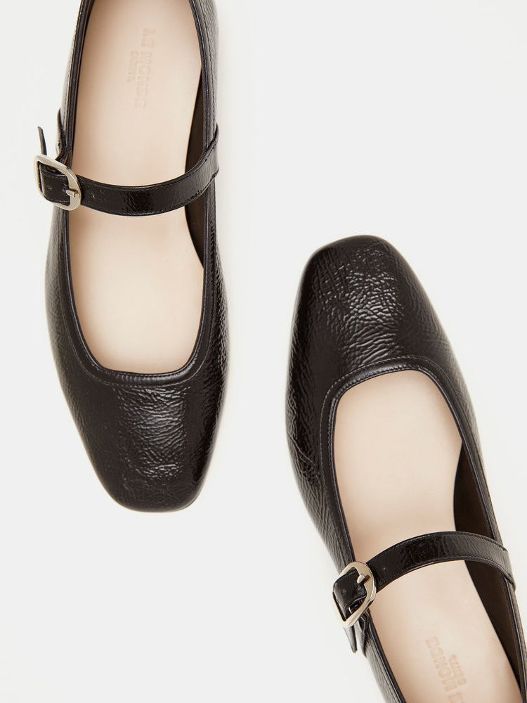 Ballet Mary Jane in Black Patent Leather