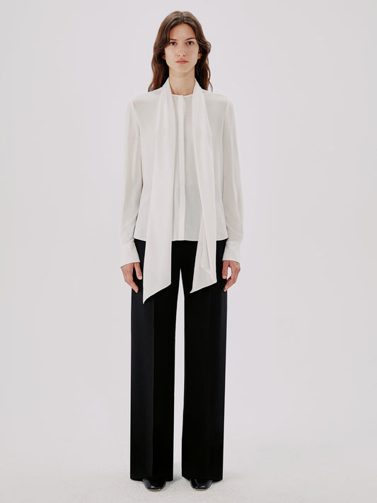 Bow Blouse in White