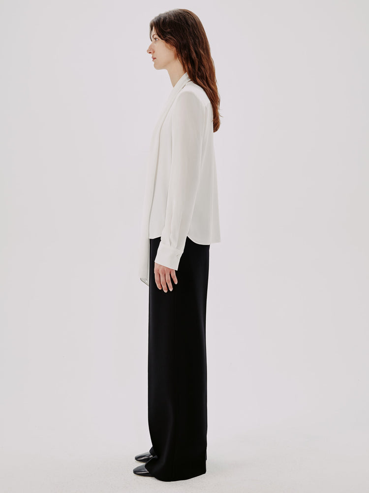 Bow Blouse in White