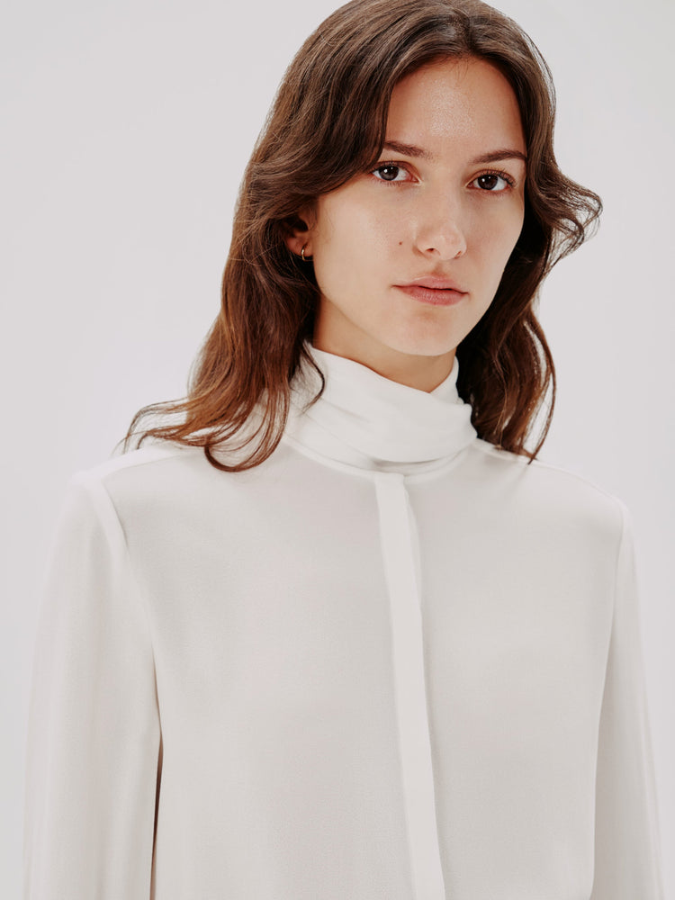 Bow Blouse in White