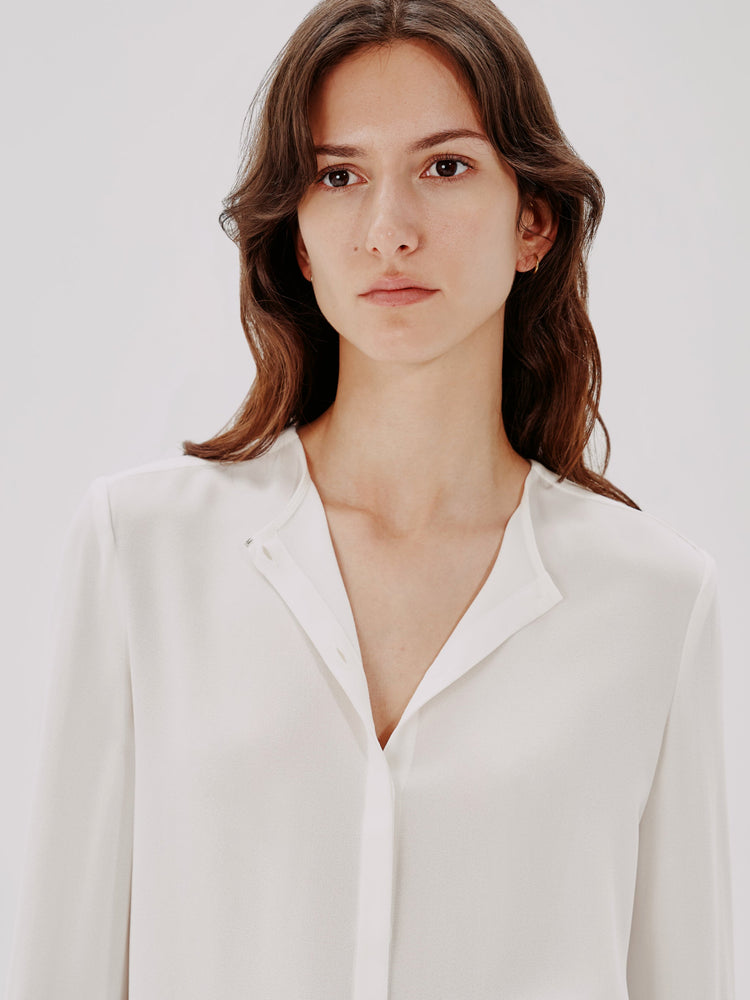 Bow Blouse in White