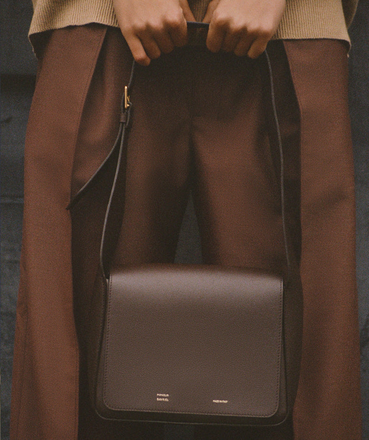 Box Shoulder Bag - Chocolate
