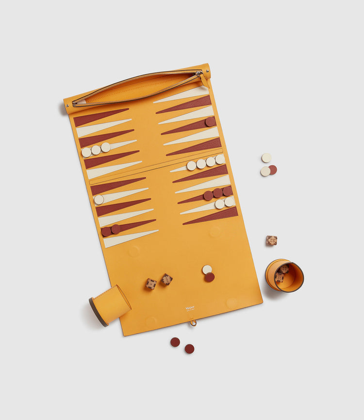 Backgammon Set in Izamal Yellow