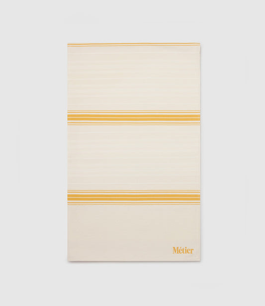 Small Beach Blanket in Moroccan Jacquard and Izamal Yellow