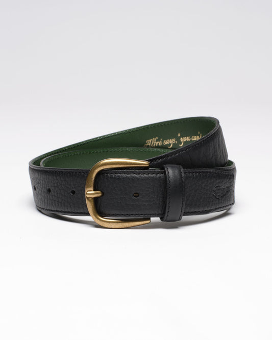 ‘Le Belt’ in Black Pebble Grain Leather