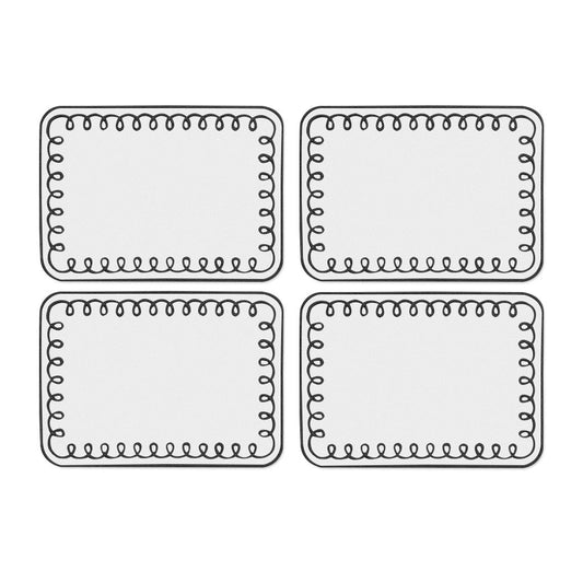 Loopy Noir Cocktail Napkins