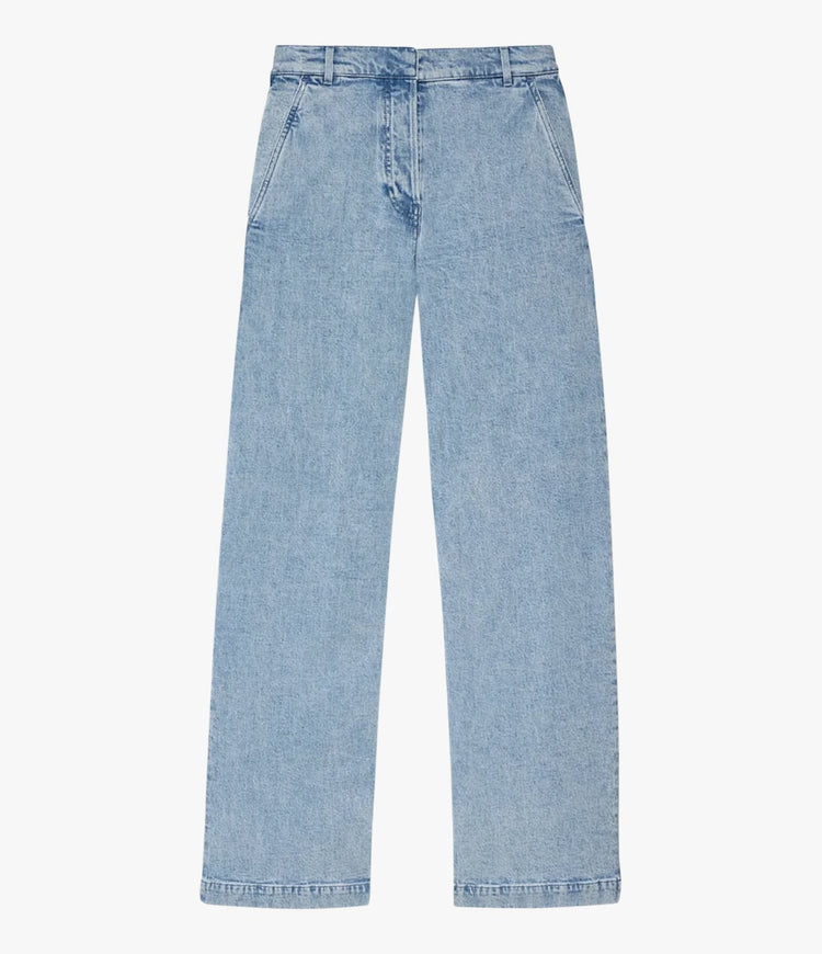 Boyfriend Denim Pant in Light Blue Wash