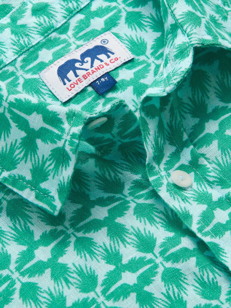 Kids Palm Eagle Abaco Linen Shirt