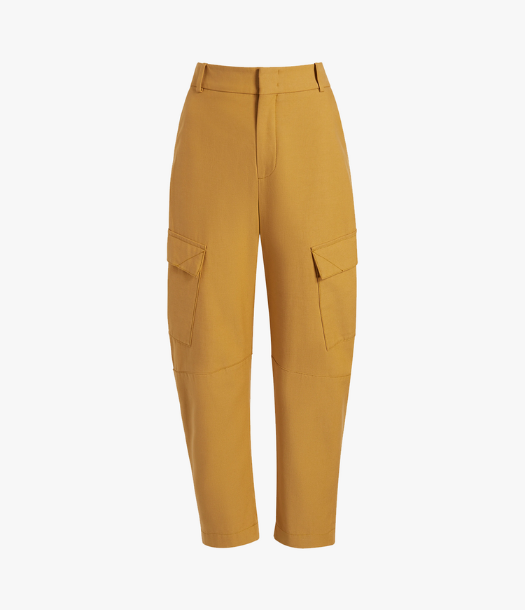 Curved Cargo Pant in Goldenrod