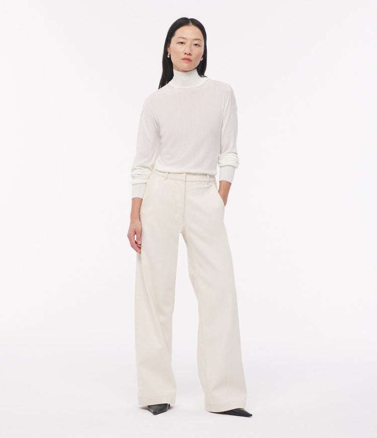 Carpenter Denim Pant in Ecru
