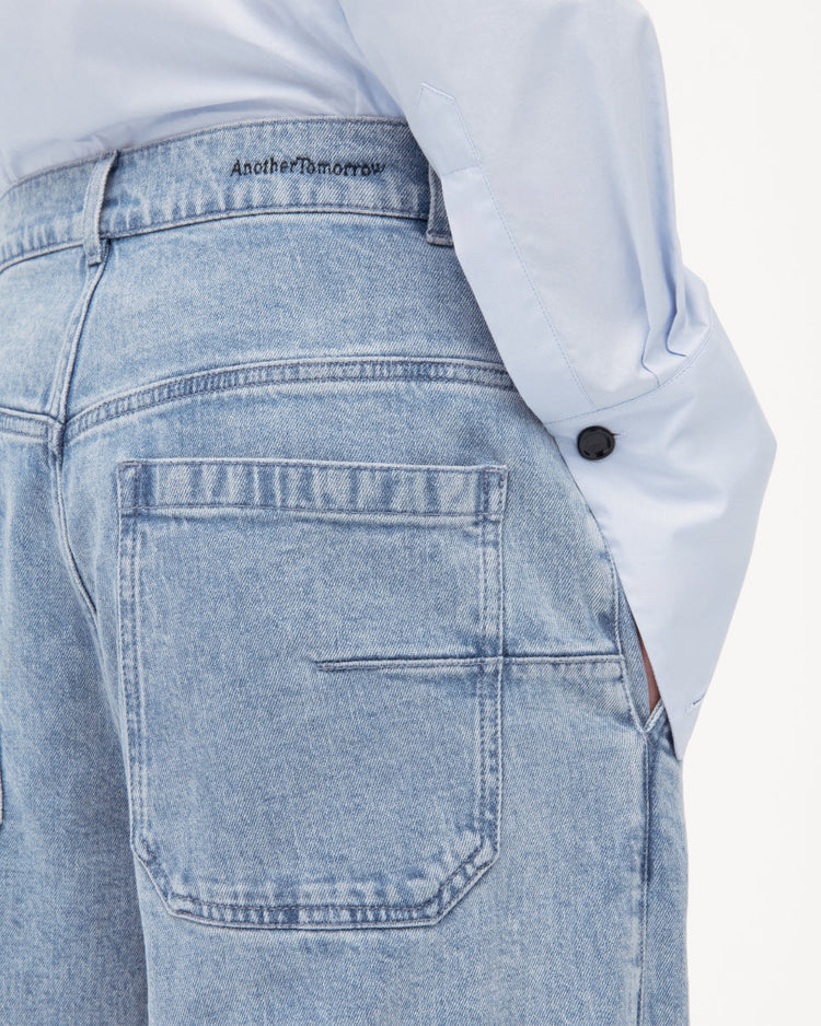 Boyfriend Denim Pant in Light Blue Wash