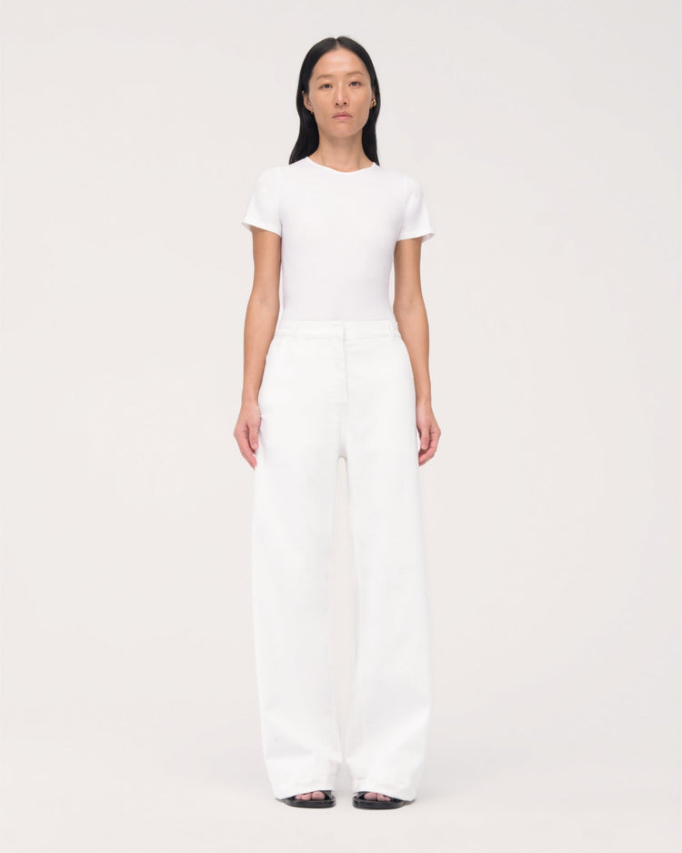Carpenter Denim Pant in Off White
