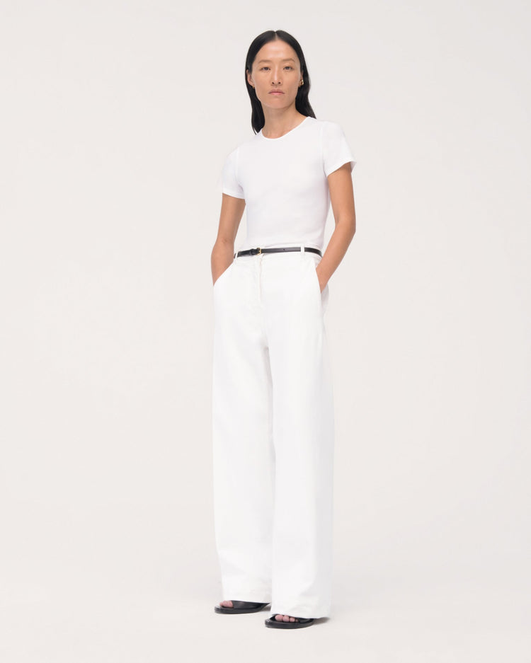 Carpenter Denim Pant in Off White
