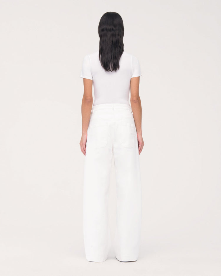 Carpenter Denim Pant in Off White