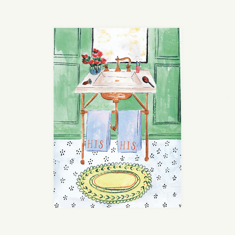 ‘His and His Towels’ Card