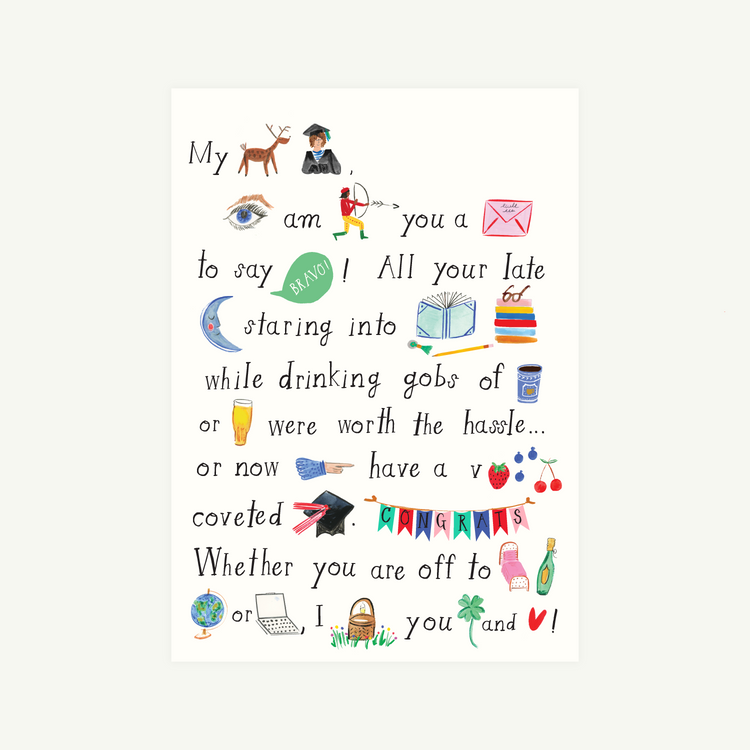 ‘Grad Hieroglyphics’ Card