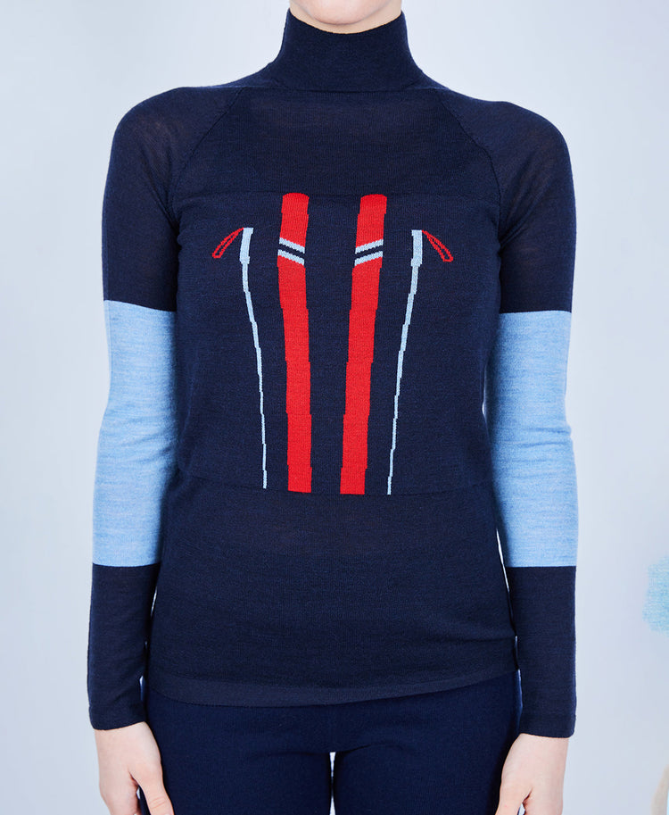 Merino Mock Neck Sweater