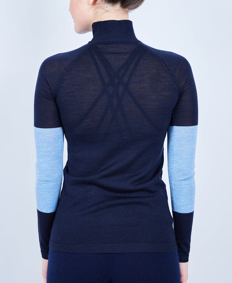 Merino Mock Neck Sweater