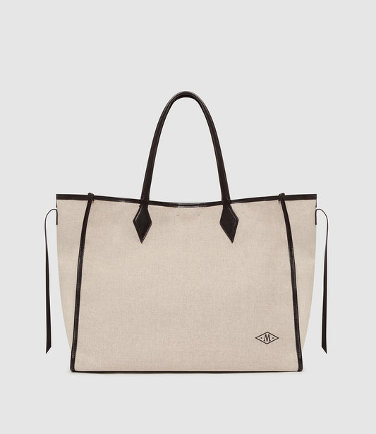 Chameleon 41 in Elvis and Natural Linen with Cacao
