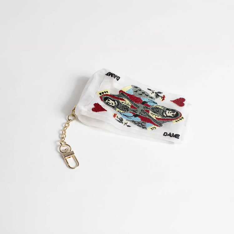 Queen of Hearts Keychain Pouch